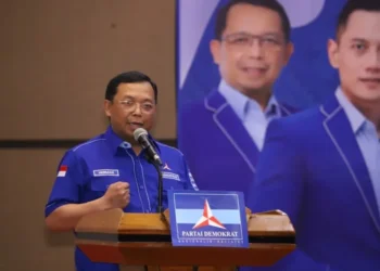 Sekretaris Jenderal DPP Partai Demokrat Herman Khaeron menghadiri Rapat Kerja Daerah (Rakerda) dan Bimbingan Teknis Fraksi Demokrat se-Sumatera Barat, Jumat (22/8). / Dok: Partai Dekokrat