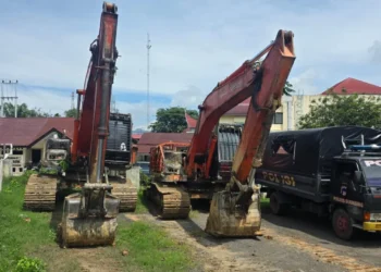 Polres Sijunjung Amankan 7 Pelaku Tambang Emas Ilegal di Sungai Batang Lisun (Foto: Ist)