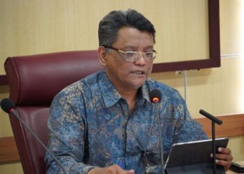 Kepala Badan Pusat Statistik (BPS) Sumatera Barat, Nurul Hasanudin saat menyampaikan Berita Resmi Statistik, Kamis 5 Februari 2026 (Foto: Humas BPS Sumbar)
